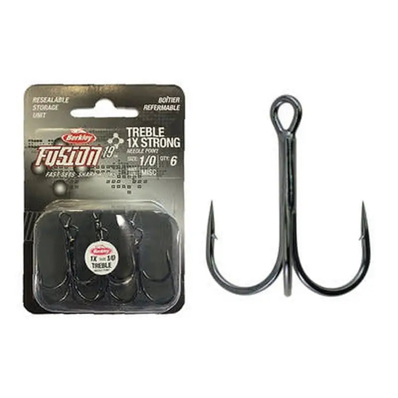Berkley Fusion Treble Hooks Size: 6 8pk - Fishing