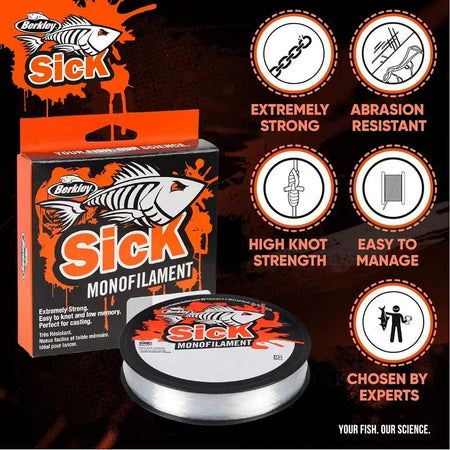 Berkley Sick Monofilament 7KG (15.5lb) 300M (330yd) 30mm