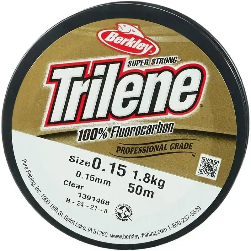 Berkley Trilene 100% Fluorocarbon Clear 50M - Various Sizes