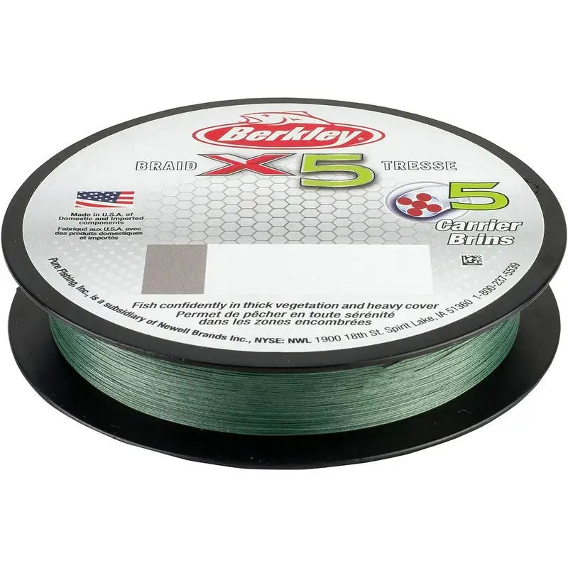 Berkley X5 Braid Tresse 30lb (13.6KG) 328yd (300M) Low