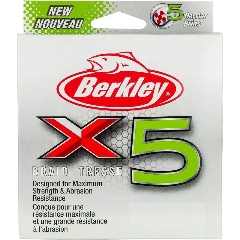 Berkley X5 Braid Tresse 30lb (13.6KG) 328yd (300M) Low