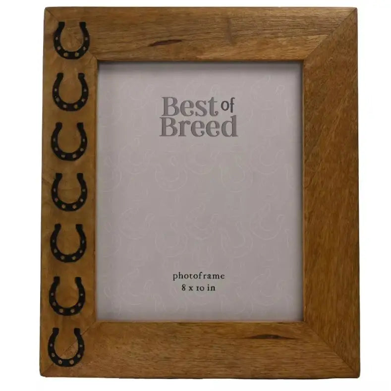 Best of Breed Mango Wood Horseshoe Icon Photo Frame