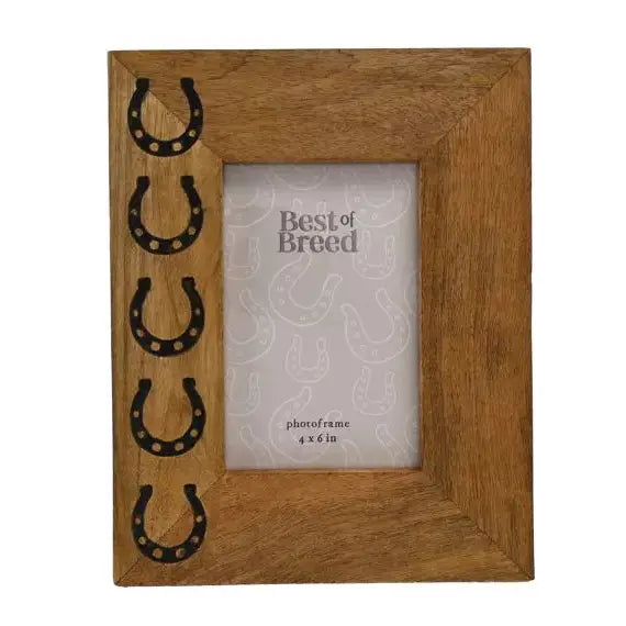 Best of Breed Mango Wood Horseshoe Icon Photo Frame