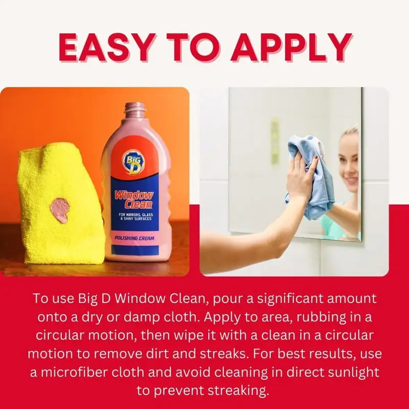 Big D Window clean Polishing Clean 500ml - Cleaning Products