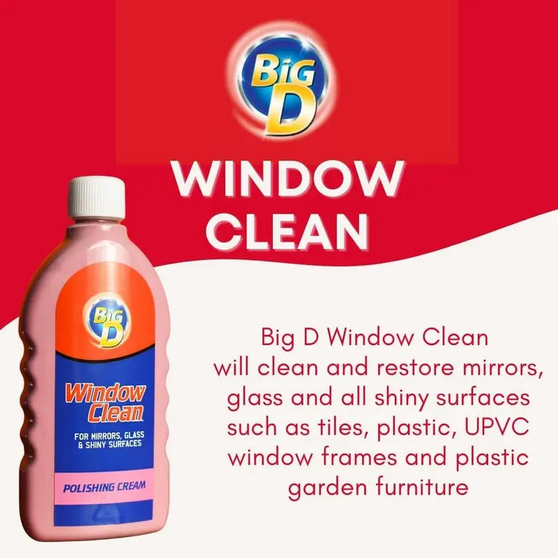 Big D Window clean Polishing Clean 500ml - Cleaning Products