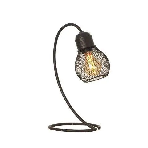 Black Cage Filament Table Lamp 36cm - Homeware