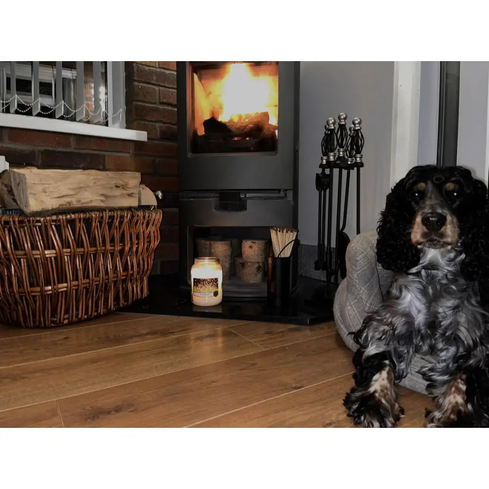 Black Holder Match Holder With Matches 7 x 20cm - Fireside