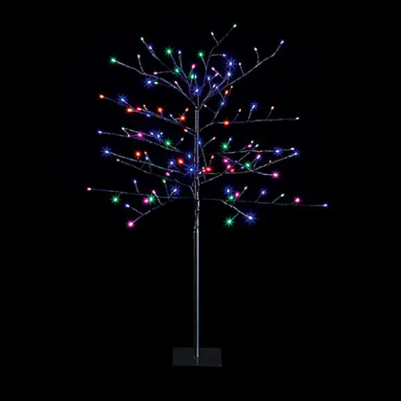 Black Tree with 150 Mixed LEDs and Timer - 1.5m - Seasonal