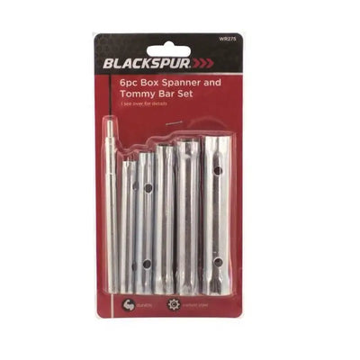 Blackspur 6PC Box Spanner and Tommy Bar Set - DIY Tools