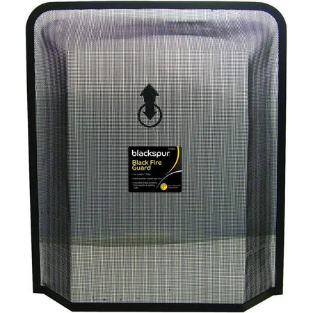Blackspur Black Fire Guard - 24 x 21 Inch - Fireplace