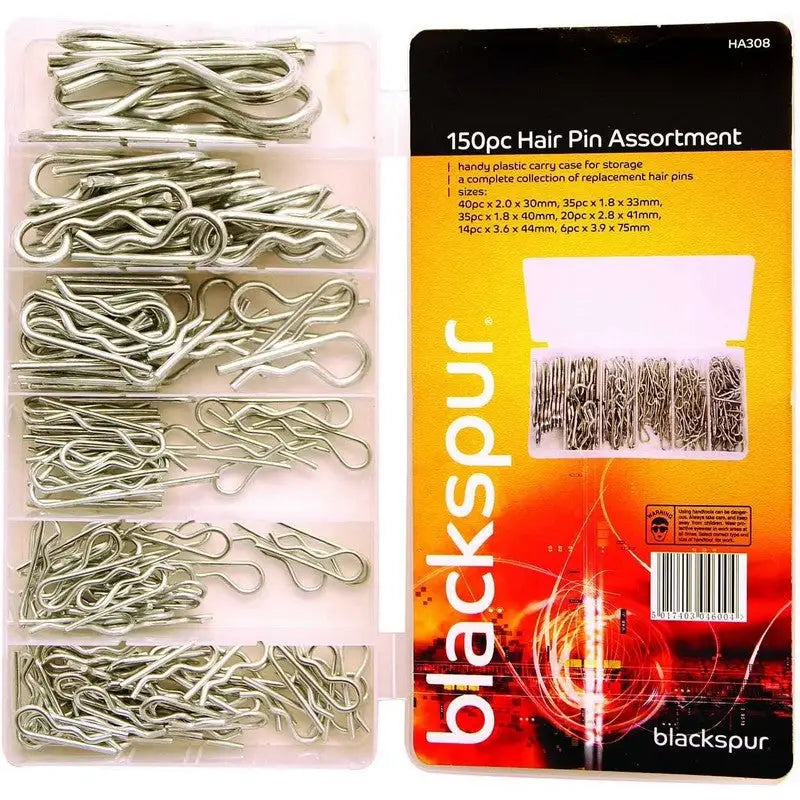Blackspur Hair Pin Assortment - 150 Pieces - DIY Tools &