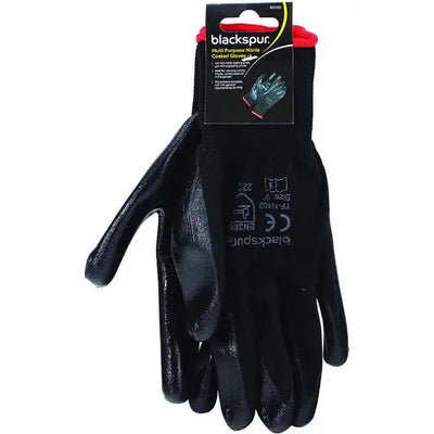 Blackspur Multi Purpose Nitrile Coated Gloves - L Rg105