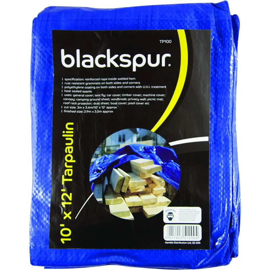 Blackspur Tarpaulin Range - 10x12’ / 3x3.6M - Tarp
