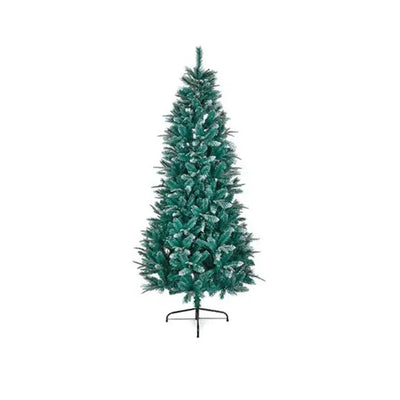 Bluemount Fir PE/PVC Silver Glitter Tip Tree 1.8m / 6ft