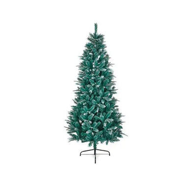Bluemount Fir PE/PVC Silver Glitter Tip Tree 2.1m / 7ft
