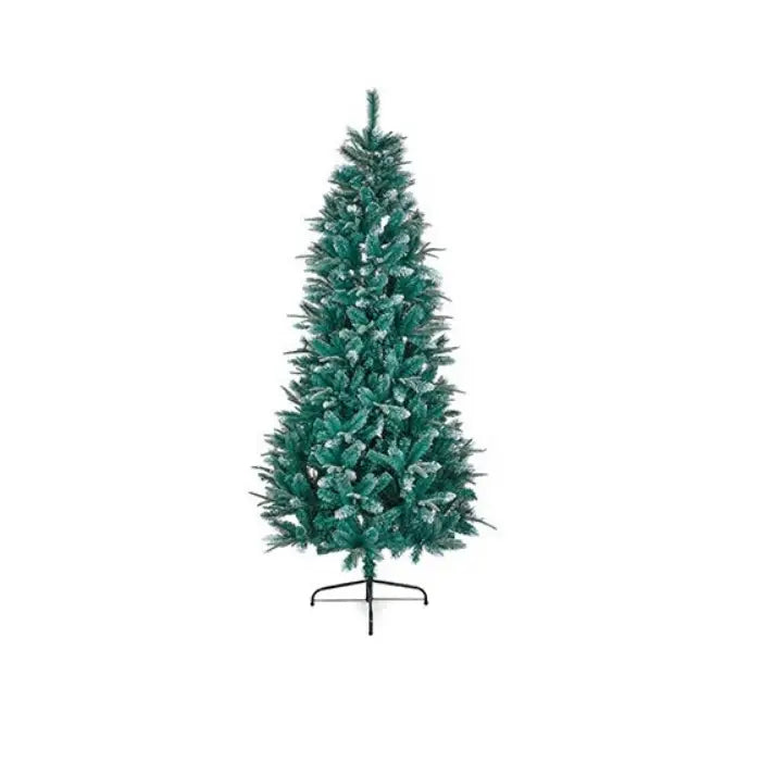 Bluemount Fir PE/PVC Silver Glitter Tip Tree 2.1m / 7ft