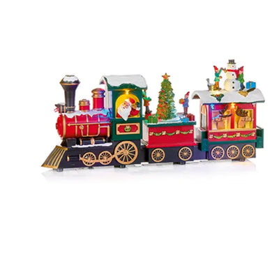 BO Lit Animated Christmas Train 38cm - Seasonal >>