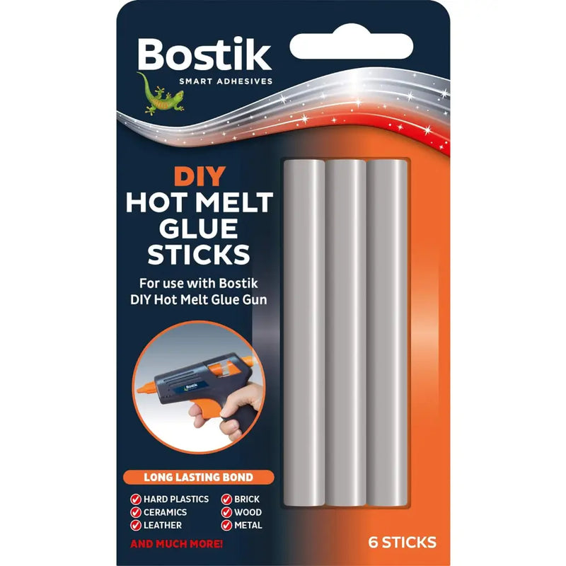 Bostik Glue Sticks - Various - 6 DIY Hot Melt - Glue Sticks