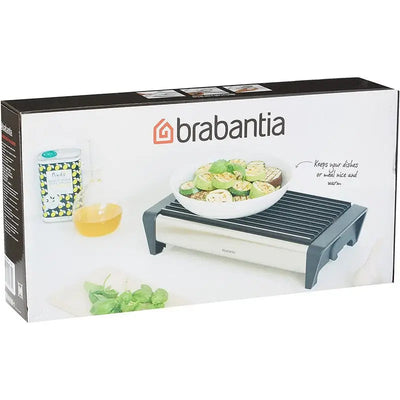 Brabantia 2 Burner Kitchen Food Warmer With Matt Grey Grill