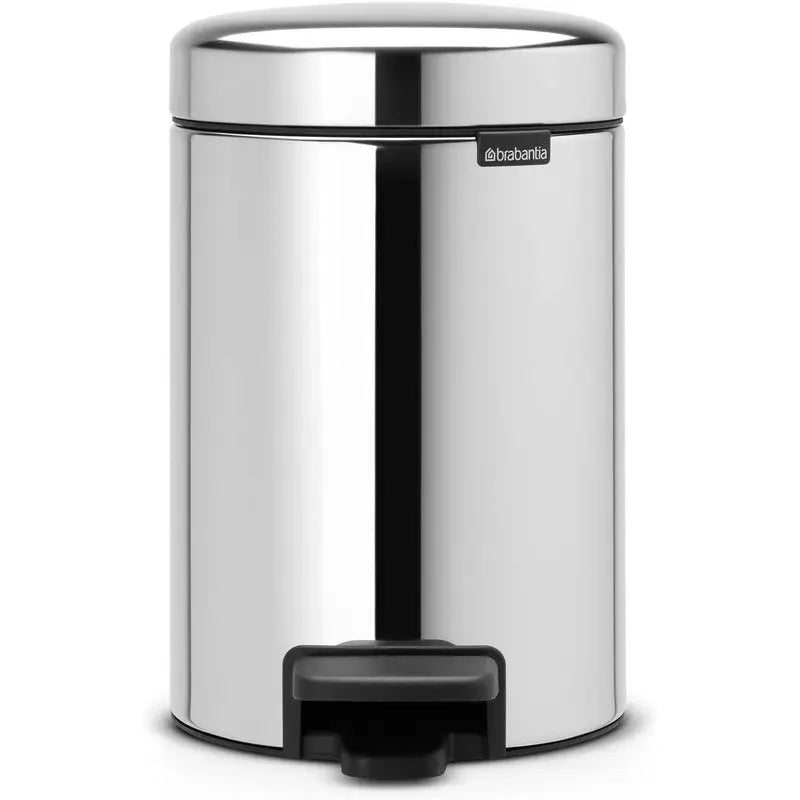 Brabantia Bathroom Newclon Pedal Waste Bin - Brilliant Steel