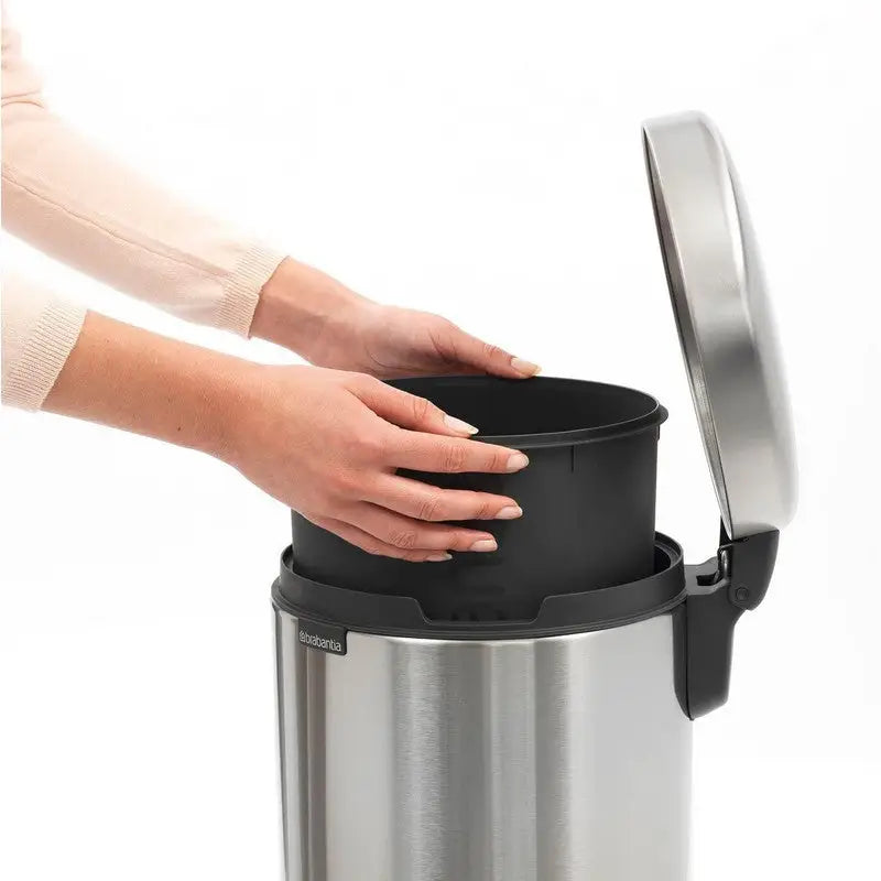 Brabantia Bathroom Newclon Pedal Waste Bin - Brilliant Steel