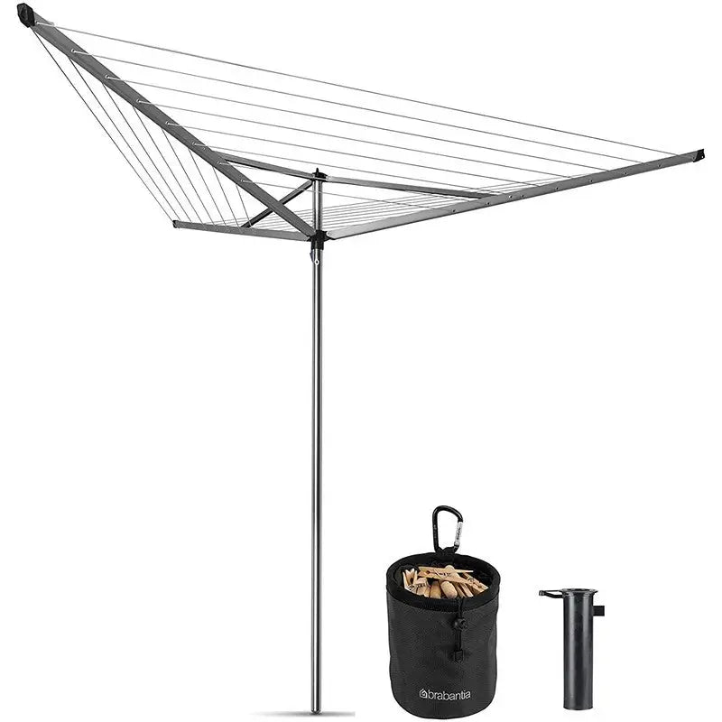 Brabantia Essential Rotary Washing Line With Ground Spike -