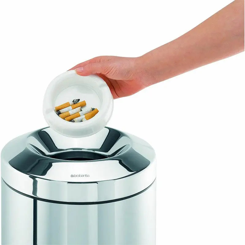 Brabantia Flame Guard Cigarette Hot Ash Waste Bin - 7 Litre