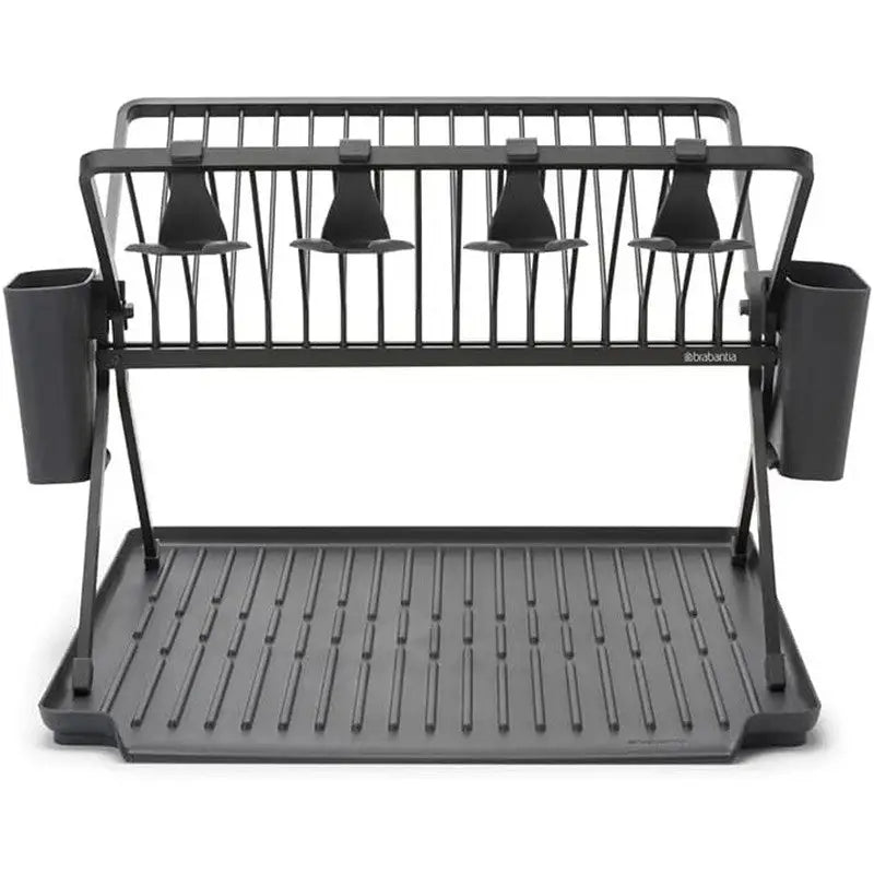Brabantia Foldable Dish Drying Rack Large - Dark Grey