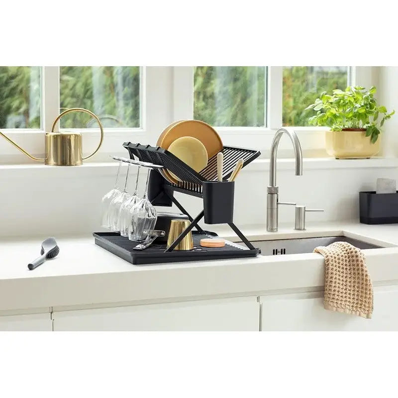 Brabantia Foldable Dish Drying Rack Large - Dark Grey