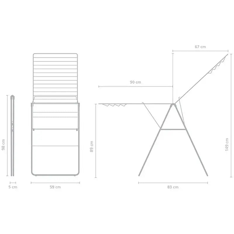 Brabantia Hangon Drying Rack Clothes Airer - 25 Meters -