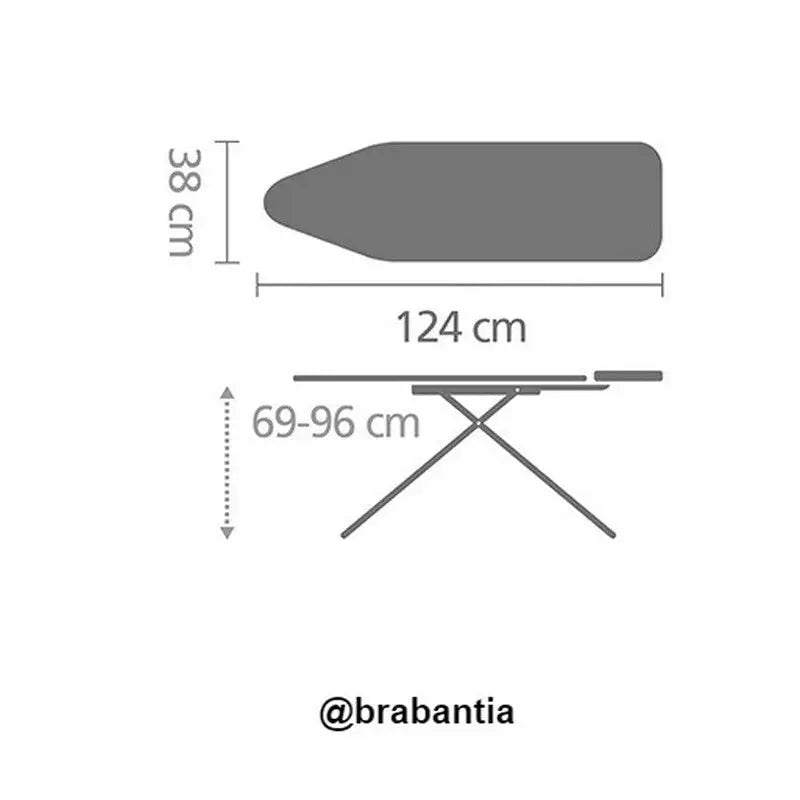 Brabantia Ironing Board 124X38cm - Morning Breeze - Code B -