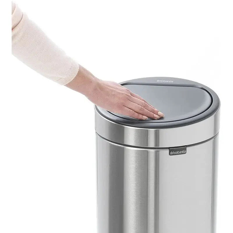 Brabantia Newclon Touch Bin - 30 Litre - Matt Steel -