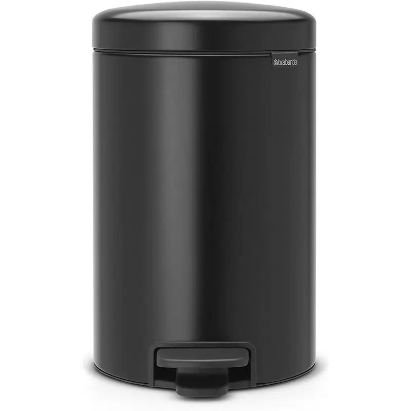 Brabantia Pedal Bin Newclon - 10-12 Litre - Matt Black -