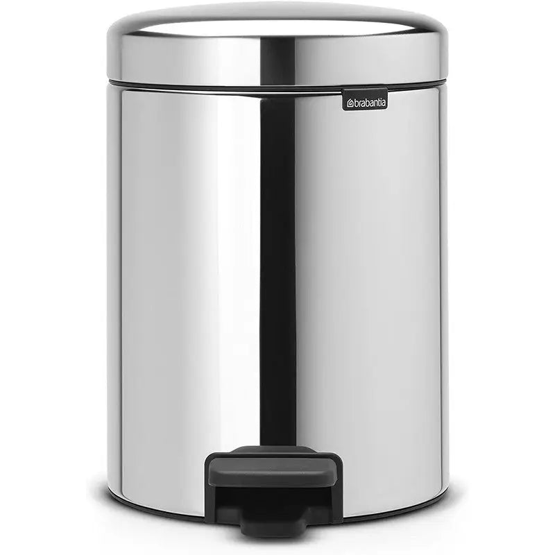 Brabantia Pedal Bin Newclon - 5 Litre - Brilliant Steel -