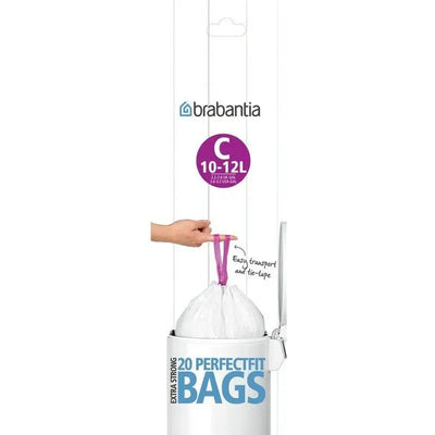 Brabantia Perfectfit Waste Bin Bags [20 Bag Roll] - 10-12