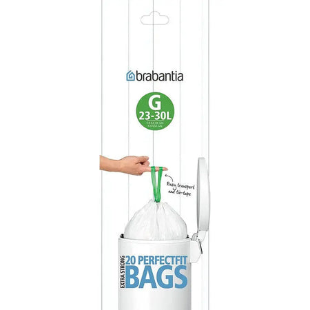 Brabantia Perfectfit Waste Bin Bags [20 Bag Roll] - 23-30