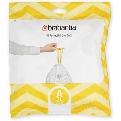 Brabantia Perfectfit Waste Bin Bags [20 Bag Roll] - 3 Litre