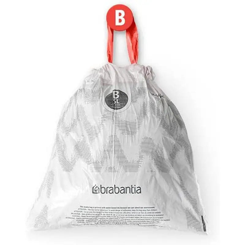 Brabantia Perfectfit Waste Bin Bags [20 Bag Roll] - 5 Litre