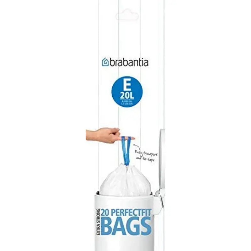 Brabantia Perfectfit Waste Bin Bags [20 Bag Roll] - 20 Litre