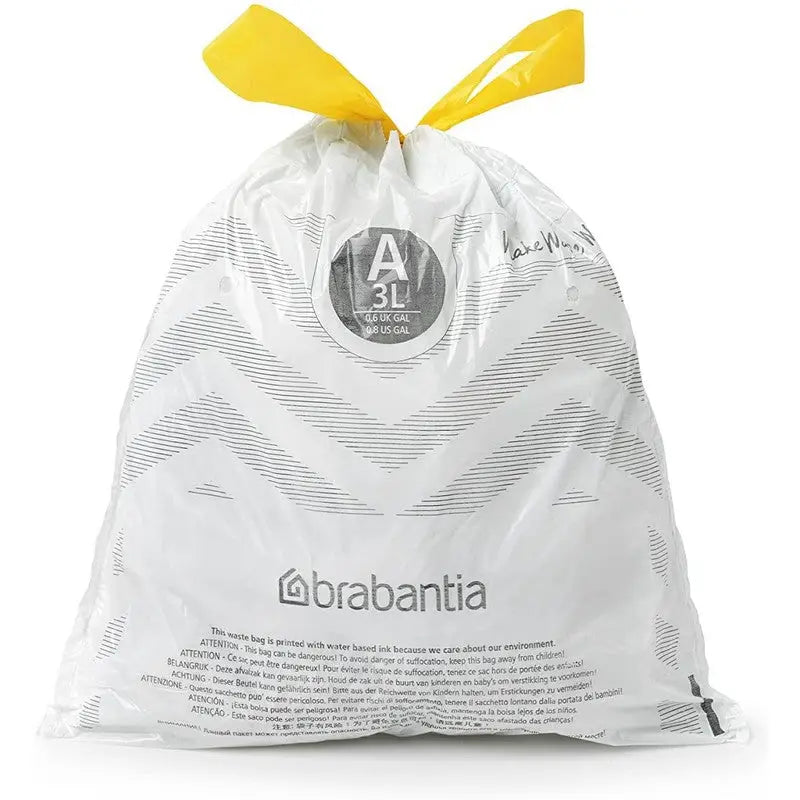 Brabantia Perfectfit Waste Bin Bags [40 Bag Roll] - 3 Litre