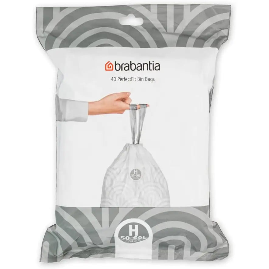Brabantia Perfectfit Waste Bin Bags [Dispenser Pack 40 Bags]