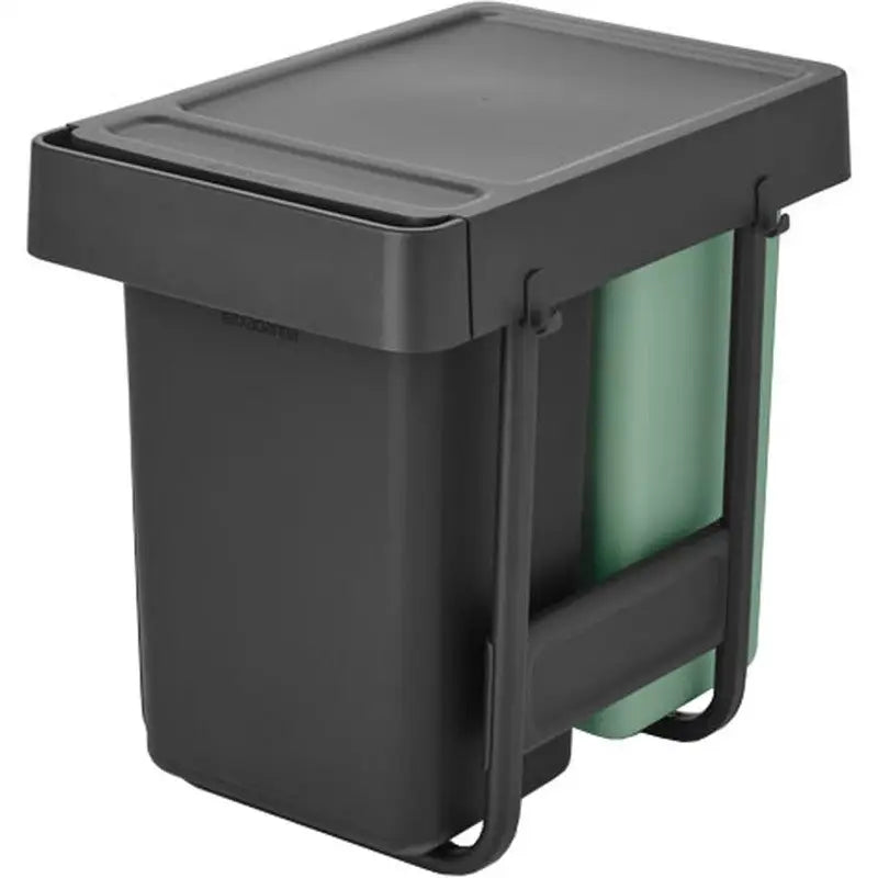 Brabantia Sort and Go Built In Bins - 2 x 15 Litres - Sage