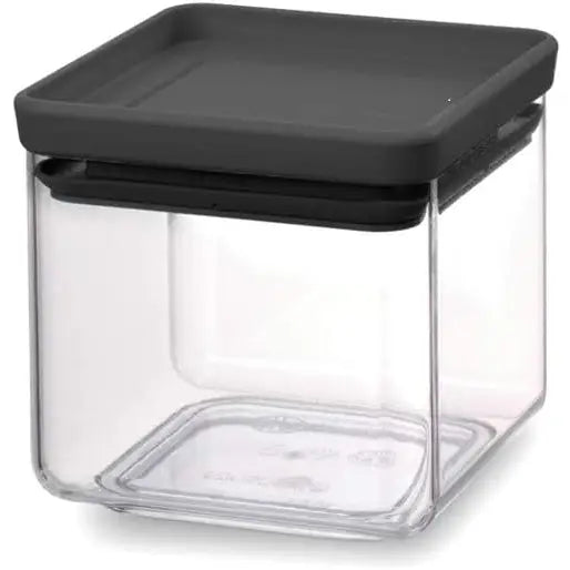 Brabantia Tasty+ Square Canister Dark Grey 0.7 Litre -