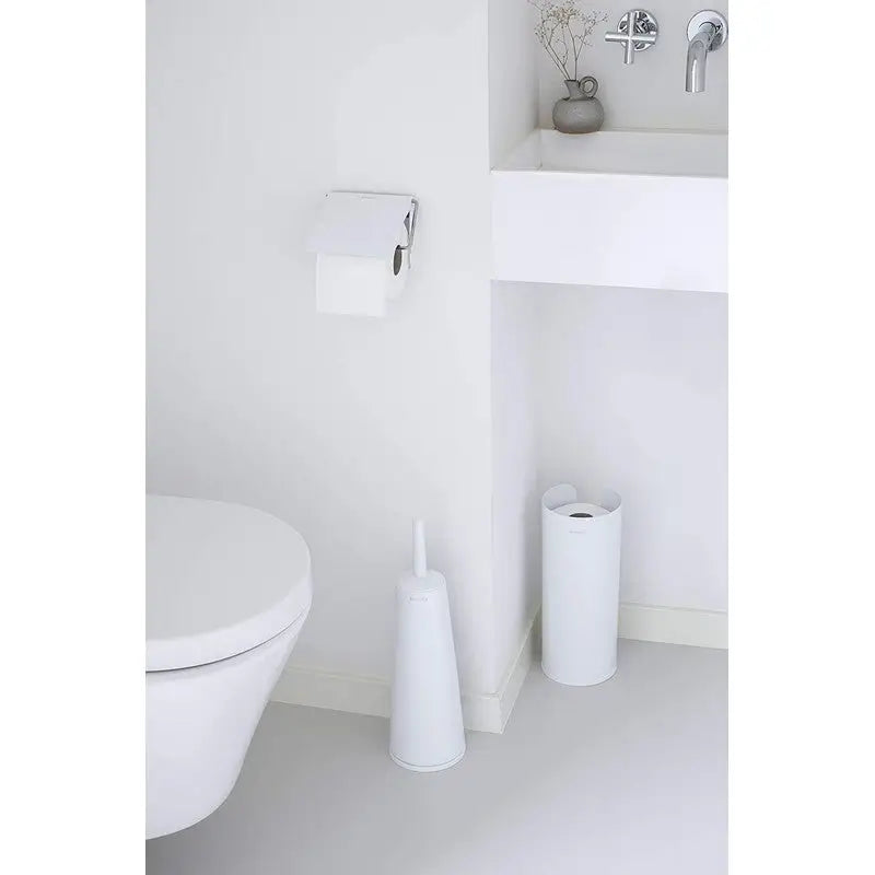 Brabantia Toilet Brush & Holder - White - Bathroom Toilet