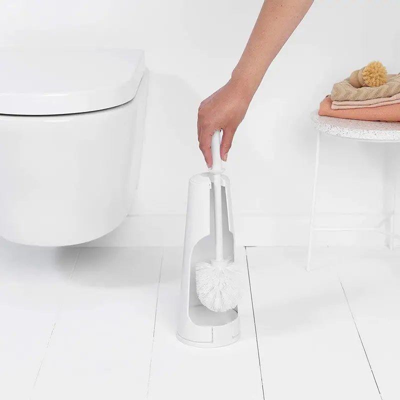 Brabantia Toilet Brush & Holder - White - Bathroom Toilet