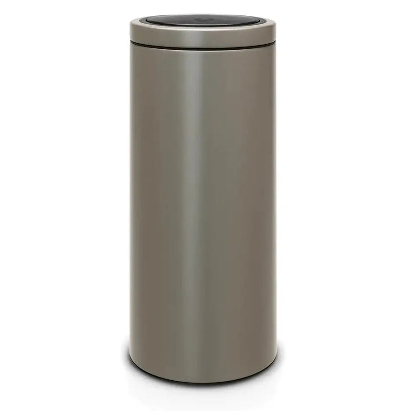 Brabantia Touch Bin Flat Lid - 30L Platinum - Bin