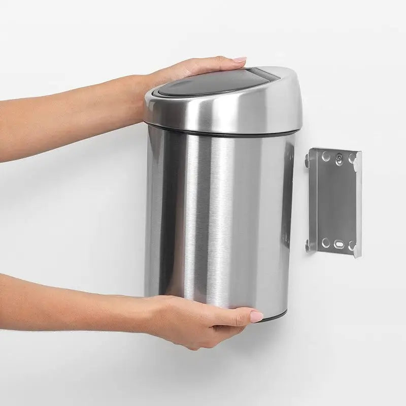 Brabantia Touch Waste Bin - 3 Litre - Brilliant Steel -