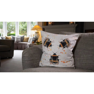 Bree Merryn Three Bees Luxury Cushion 43cm - Bees - Homeware