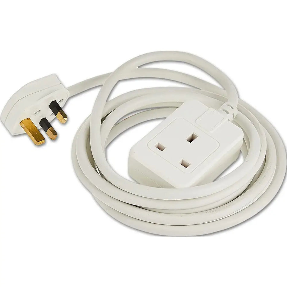 Brennenstuhl Indoor Extension Cable Single Gang White