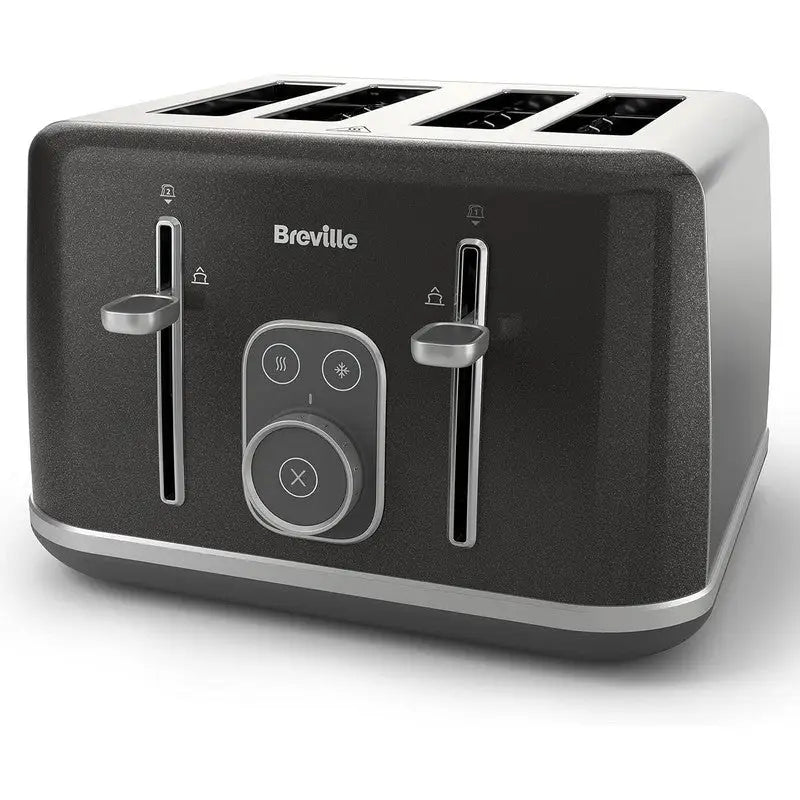 Breville Aura 4 Slice Toaster - Shimmer Grey - Kitchenware